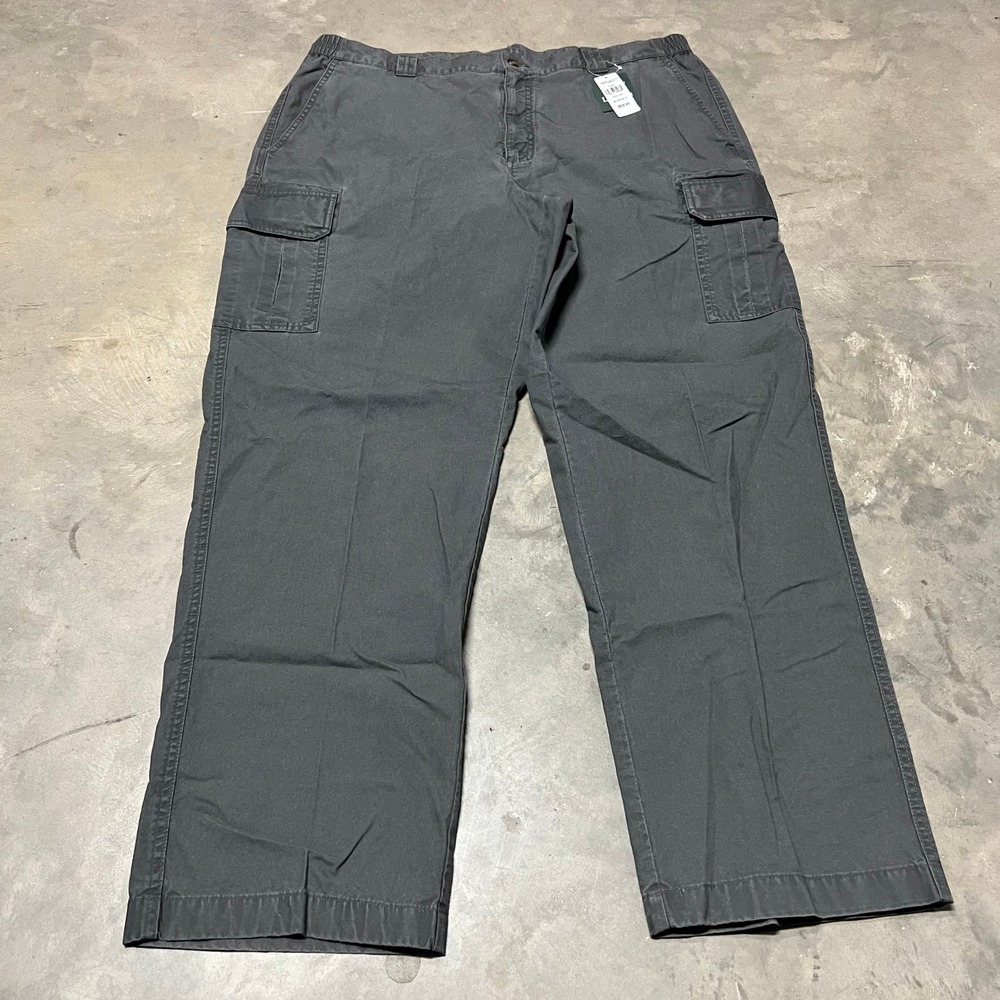 LL Bean Tropic Weight Cargo Pants Shale Gray 42x32 Comfort Waist 191819 NWT Mens